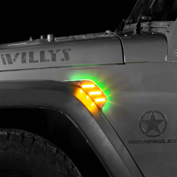 RGB+Amber Fender Vent Light For JEEP | XKCHROME SMARTPHONE APP
