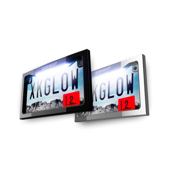 Motorcycle LED License Plate Frame w/ White LED