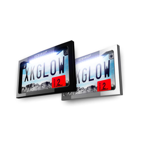 Motorcycle LED License Plate Frame w/ White LED