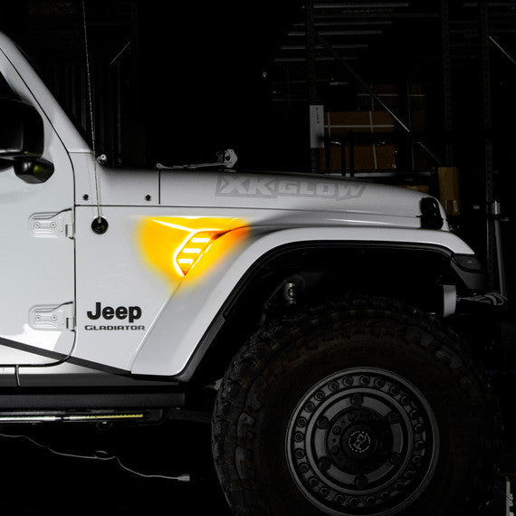 RGB+Amber Fender Vent Light For JEEP | XKCHROME SMARTPHONE APP