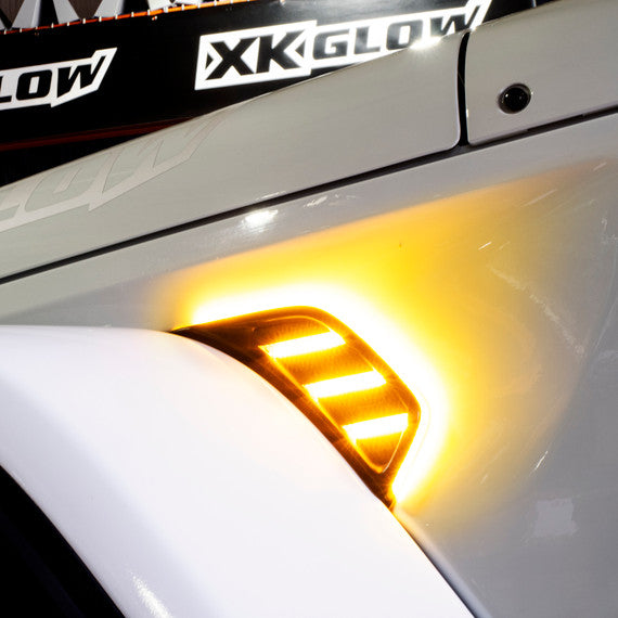 RGB+Amber Fender Vent Light For JEEP | XKCHROME SMARTPHONE APP