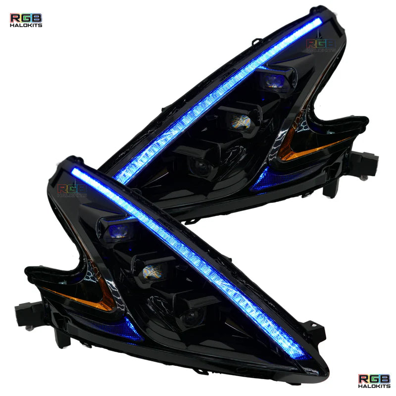 Nissan 370Z: Multicolor Flow Series Headlights (2009-2021) | XB Morimoto