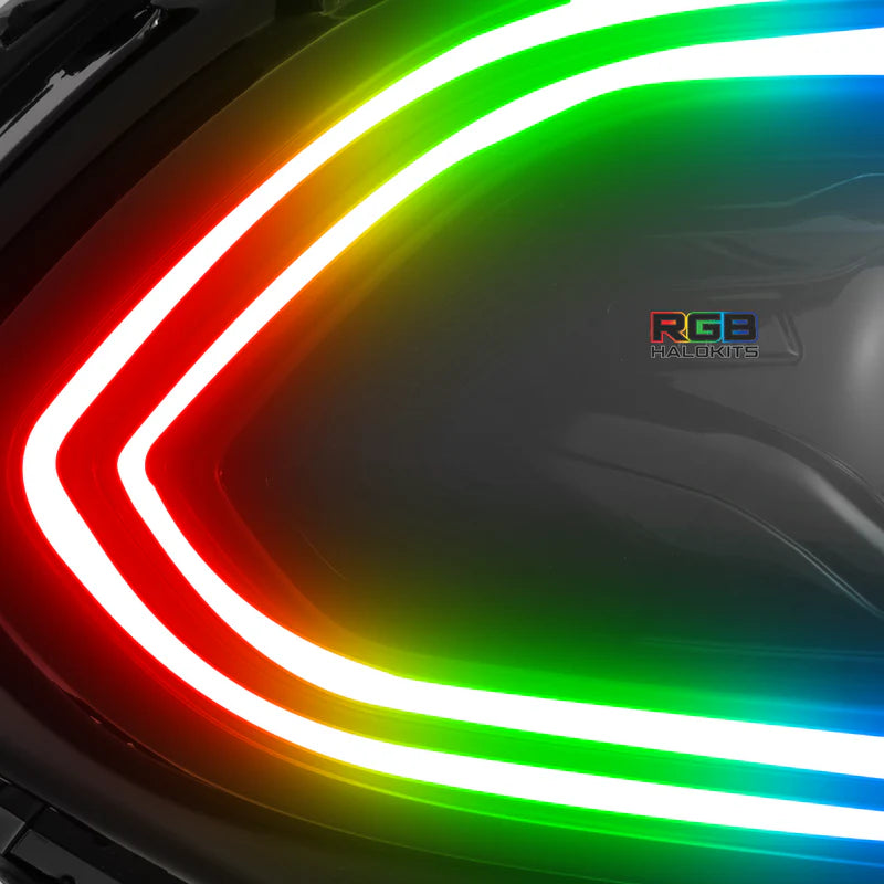 Dodge Charger: Multicolor Flow Series LUXX-Series LED Projector Headlights (2015-2023)