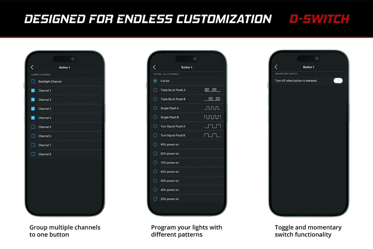 PRE-ORDER: Diode Dynamics D-Switch 8-Channel Switch Panel
