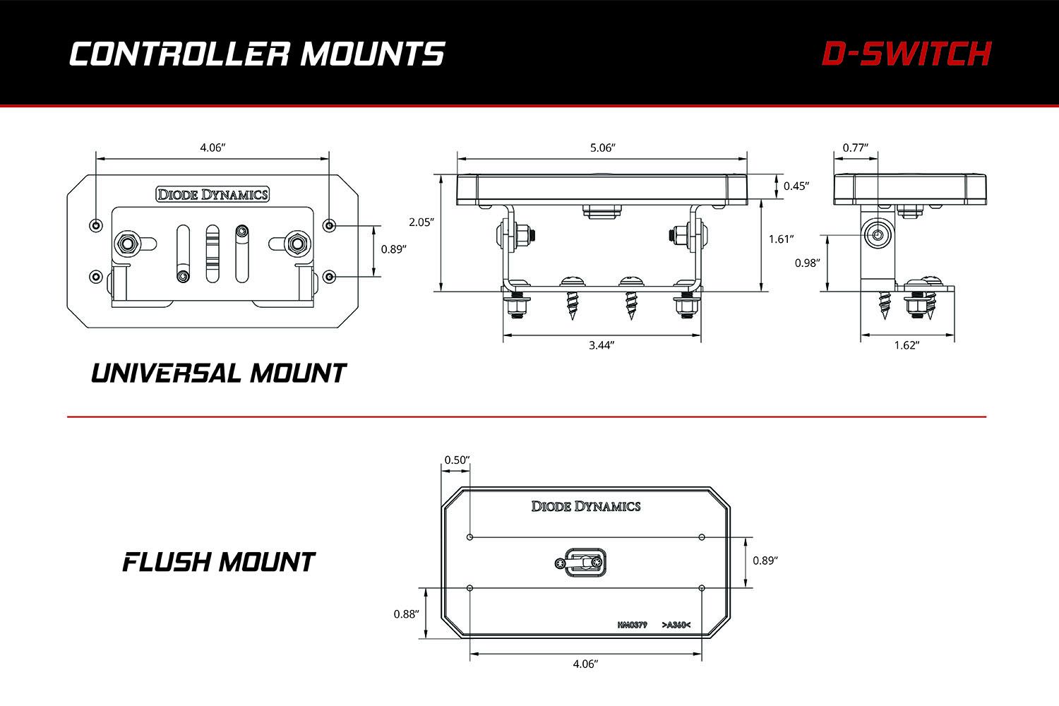PRE-ORDER: Diode Dynamics D-Switch 8-Channel Switch Panel