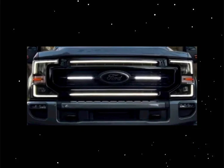 2020-2022 Ford F-250/F-350/F-450/F-550 Center LED Grille Light Kit – Set of 2 Bars