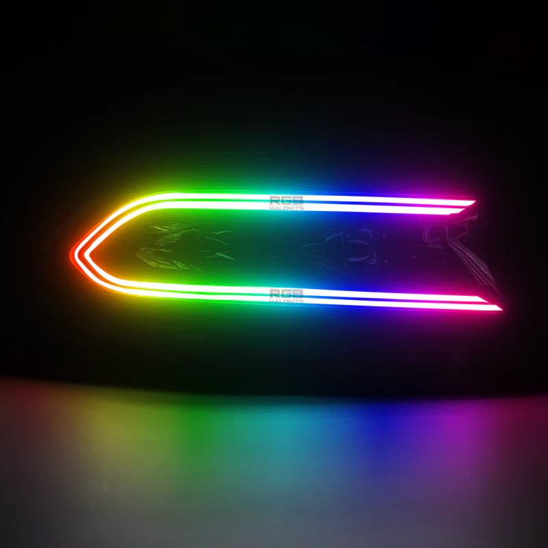 Dodge Charger: Multicolor Flow Series LUXX-Series LED Projector Headlights (2015-2023)