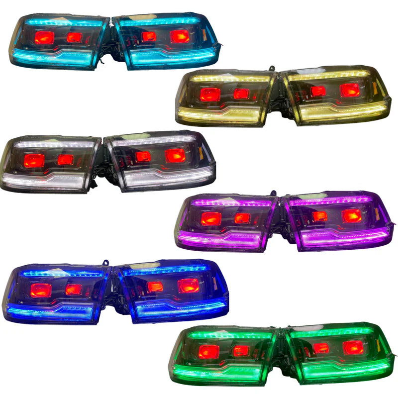 Ram 1500/HD: Multicolor Flow Series Headlights (2009-2018) | XB Morimoto