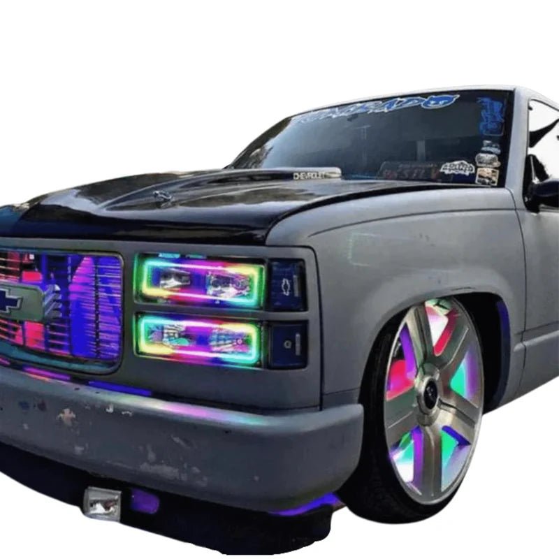 Chevrolet Silverado Headlight Multicolor Halo Kit (1989-1999)