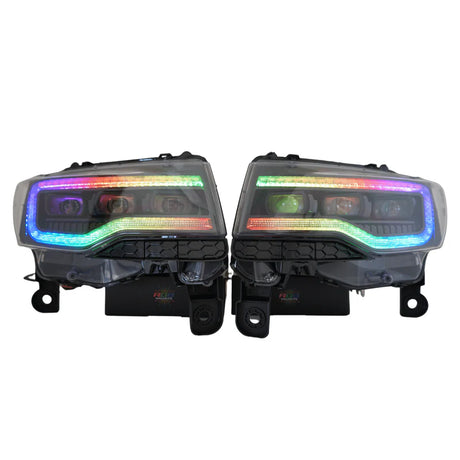 Jeep Grand Cherokee: Multicolor Flow Series Headlights (2014-2021) | XB Morimoto