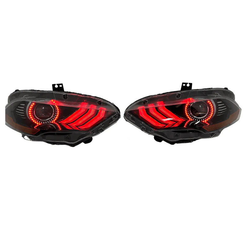 Ford Mustang: Multicolor Flow Series Headlights (2018-2023)