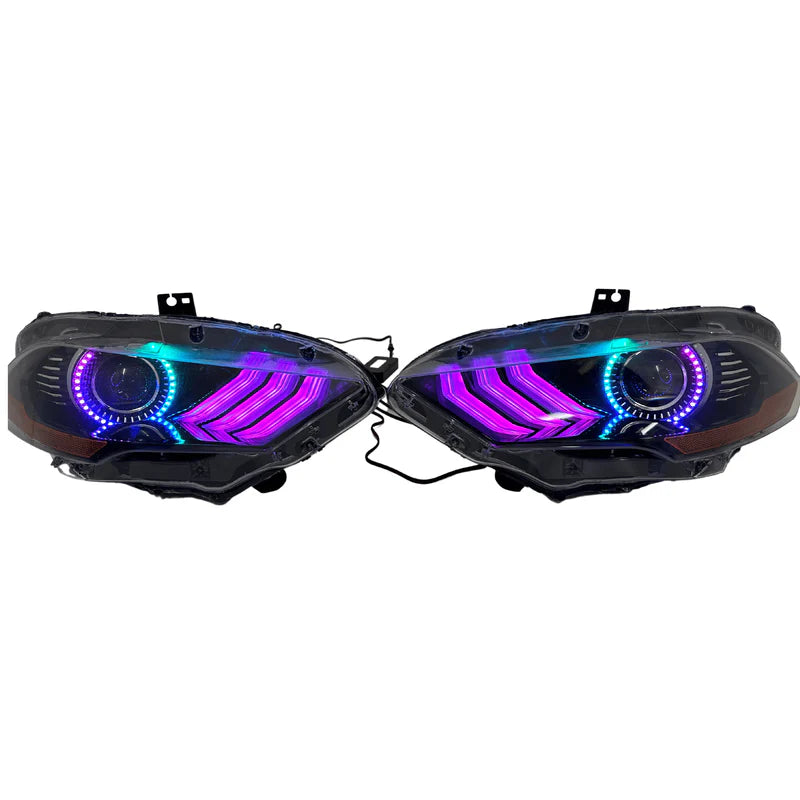 Ford Mustang: Multicolor Flow Series Headlights (2018-2023)
