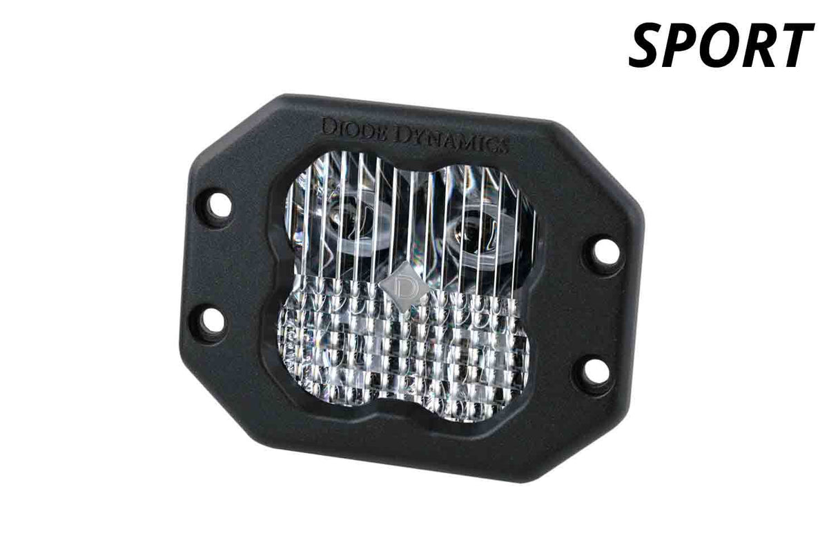 SS3 SAE/DOT White Sport Flush Mount LED Pod (one)