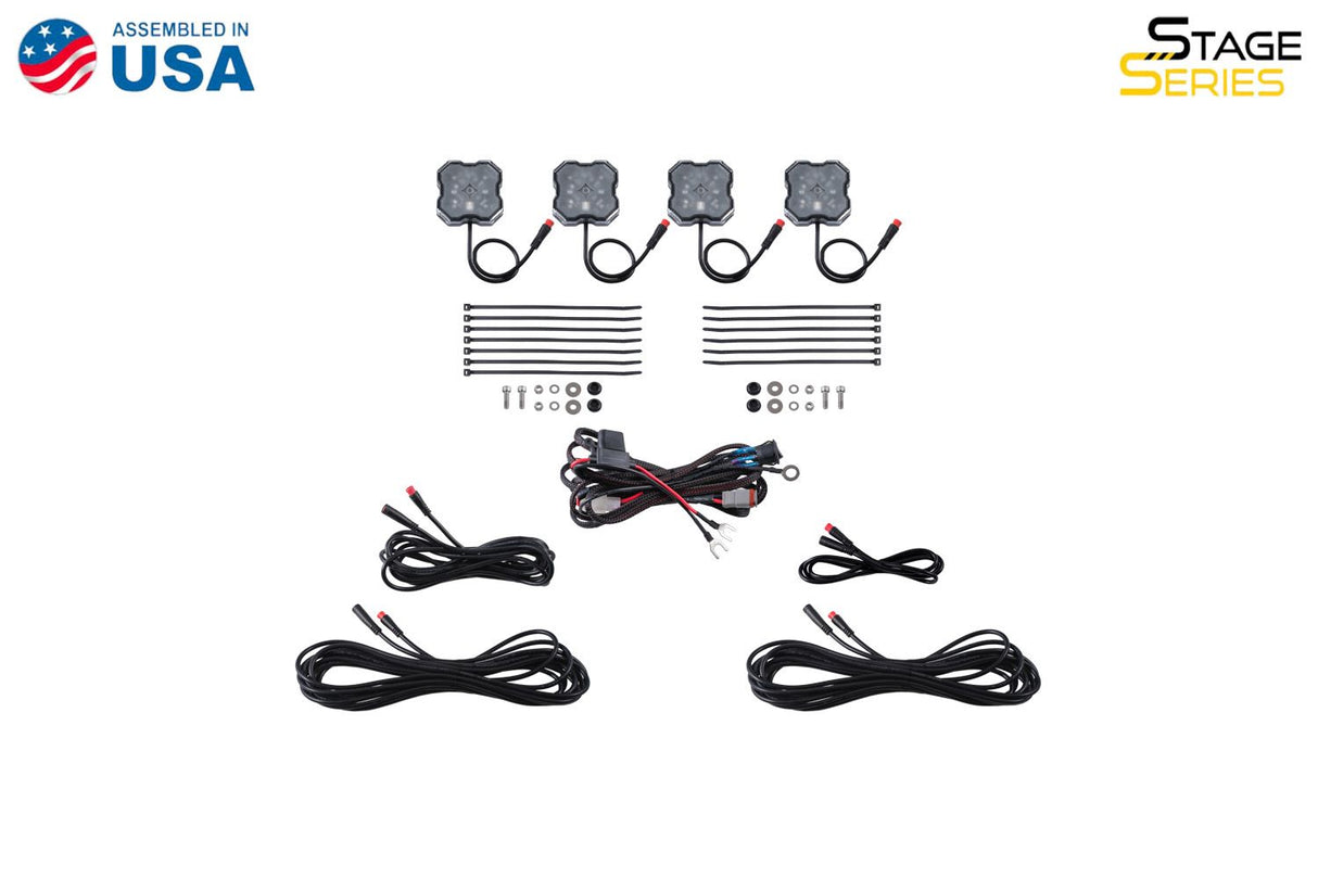 Stage Series RGBW LED Rock Light Kit (4-pack)