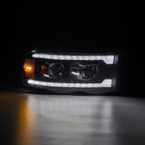 02-05 Dodge Ram LUXX-Series LED Projector Headlights Chrome
