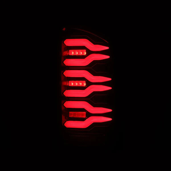 02-06 Dodge Ram 1500/03-06 Dodge Ram 2500/3500 Truck LUXX-Series LED Tail Lights Black-Red