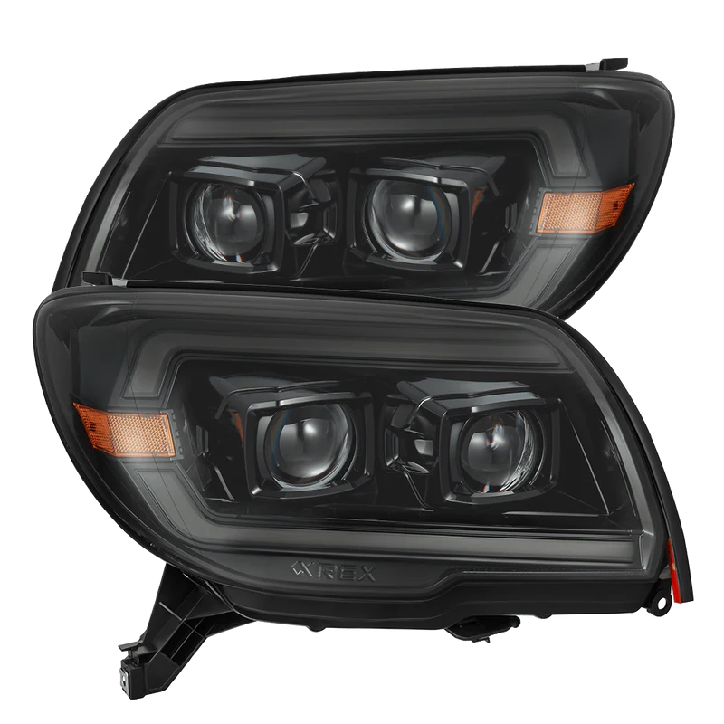 03-09 Toyota 4Runner LUXX-Series LED Projector Headlights Alpha-Black