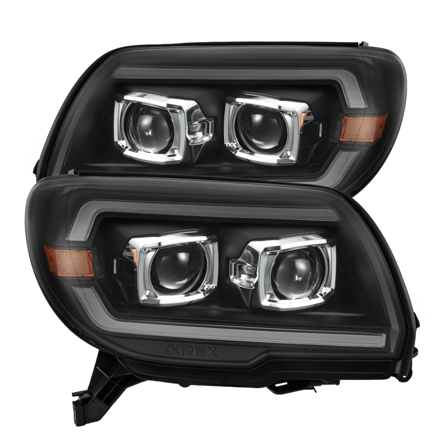 03-09 Toyota 4Runner PRO-Series Halogen Projector Headlights Black - Backordered