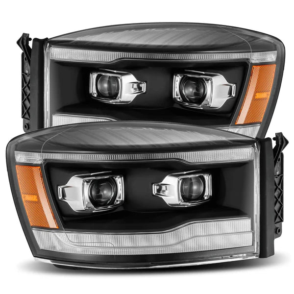 06-08 Dodge Ram LUXX-Series LED Projector Headlights Black