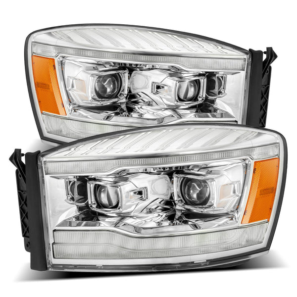 06-08 Dodge Ram PRO-Series Halogen Projector Headlights Chrome