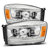 06-08 Dodge Ram PRO-Series Halogen Projector Headlights Chrome