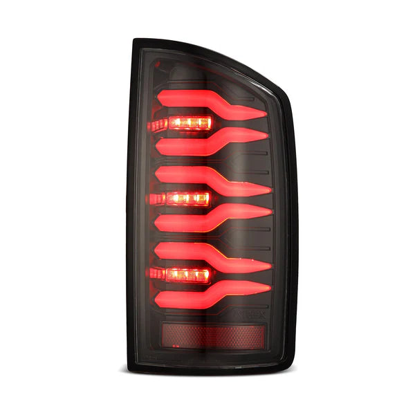 07-08 Dodge Ram 1500/07-09 Dodge Ram 2500/3500 Truck LUXX-Series LED Tail Lights Black Red