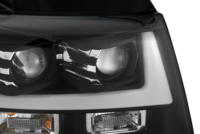 07-14 Chevrolet Tahoe/Suburban/07-13 Avalanche LUXX-Series LED Projector Headlights Black (ETA late Oct)