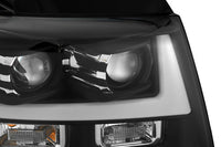 07-14 Chevrolet Tahoe/Suburban/07-13 Avalanche LUXX-Series LED Projector Headlights Black - Backordered