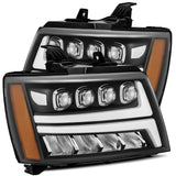 07-14 Chevrolet Tahoe/Suburban/07-13 Avalanche NOVA-Series LED Projector Headlights Black