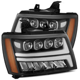 07-14 Chevrolet Tahoe/Suburban/07-13 Avalanche NOVA-Series LED Projector Headlights Jet Black