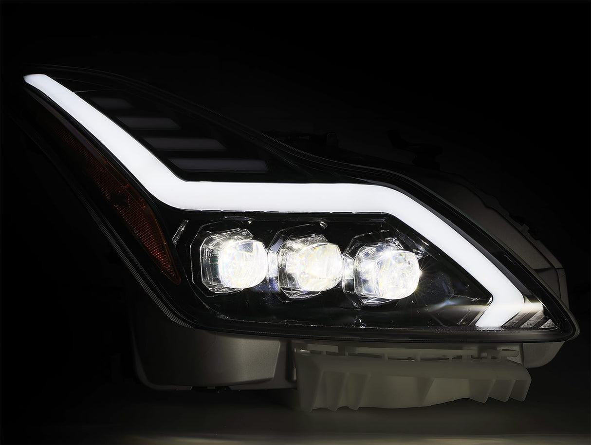 08-13 Infiniti G37/14-15 Q60 Coupe MK II NOVA-Series LED Projector Headlights Black