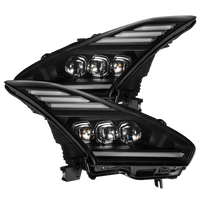 09-25 Nissan GT-R NOVA-Series LED Projector Headlights Black