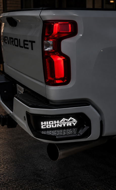 2020+ GM HD Illuminated Rear Bumper CornerStep Inserts