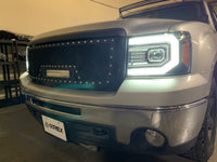 07-13 GMC Sierra Luxx-Series LED Projector Headlights Chrome - Backordered