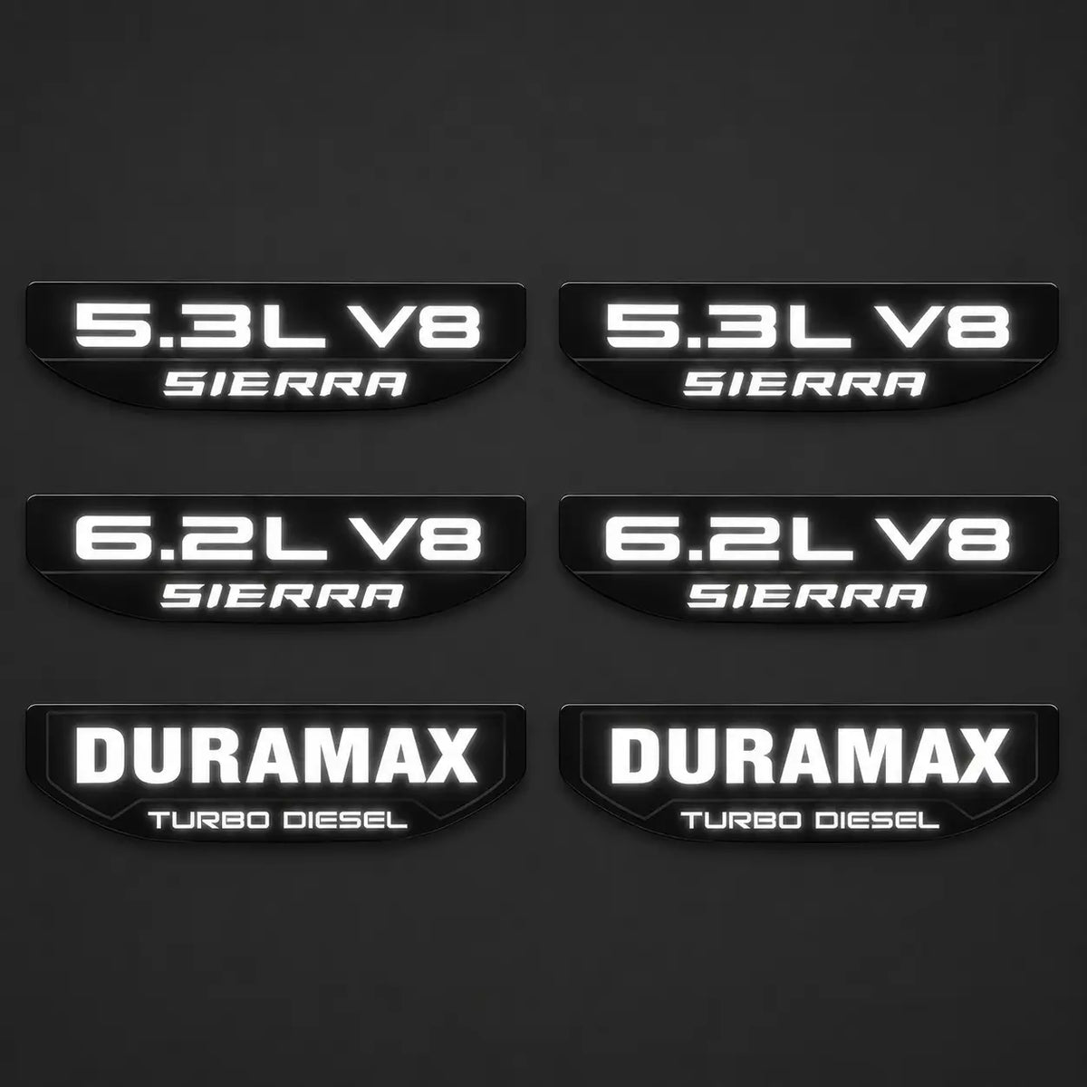 2019-2026 GMC Sierra 1500 Illuminated Fender Badge