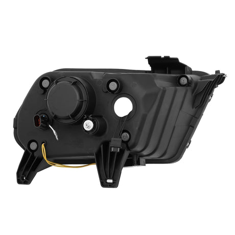 10-12 Ford Mustang LUXX-Series LED Projector Headlights Black - Backordered