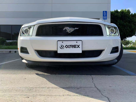 10-12 Ford Mustang LUXX-Series LED Projector Headlights Black - Backordered