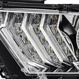 10-12 Ford Mustang LUXX-Series LED Projector Headlights Chrome
