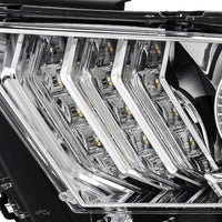 10-12 Ford Mustang LUXX-Series LED Projector Headlights Chrome