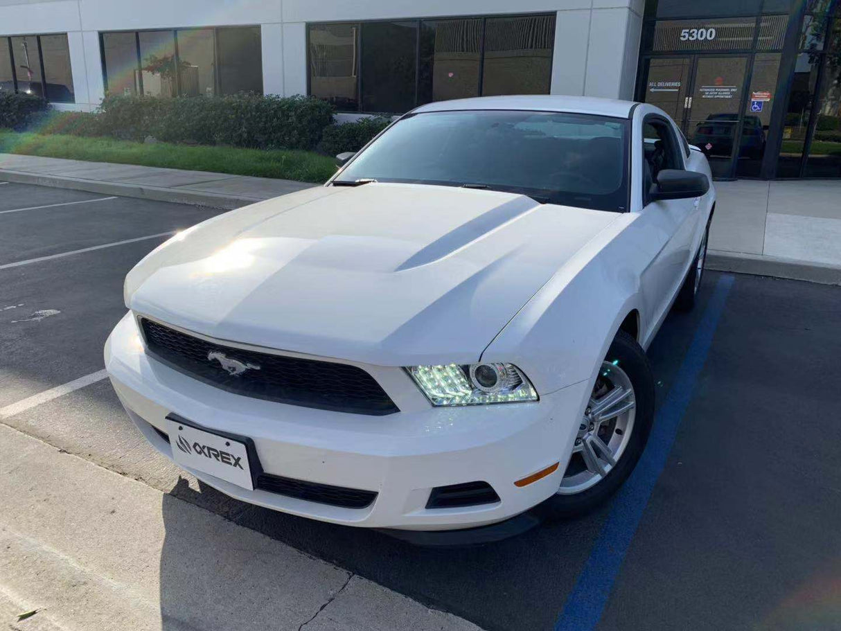 10-12 Ford Mustang LUXX-Series LED Projector Headlights Chrome