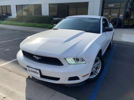 10-12 Ford Mustang LUXX-Series LED Projector Headlights Chrome