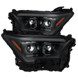 24-25 Toyota Tacoma / 25-up 4Runner LUXX-Series LED Projector Headlights Alpha-Black