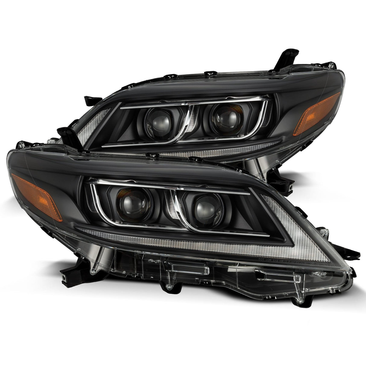 PRE-ORDER: 11-20 Toyota Sienna PRO-Series Halogen Projector Headlights Black (ETA mid Jul)