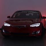 12-21 Tesla Model S NOVA-Series LED Projector Headlights Black
