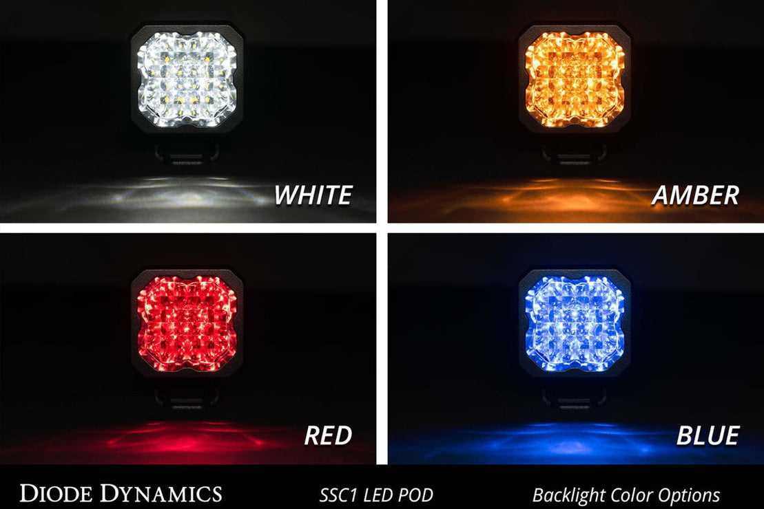 DIODE DYNAMICS SSC1 WIDE BEAM LED POD LIGHTS