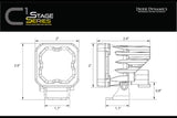 DIODE DYNAMICS SSC1 WIDE BEAM LED POD LIGHTS