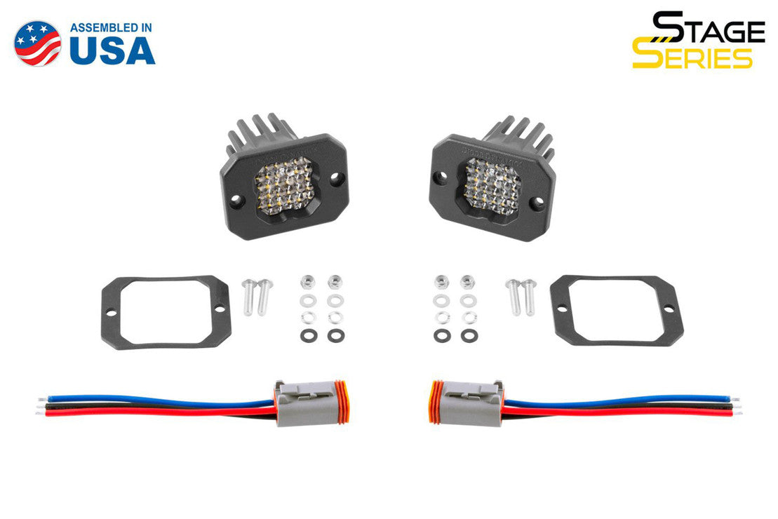 DIODE DYNAMICS SSC1 FLOOD BEAM FLUSH LED POD LIGHTS