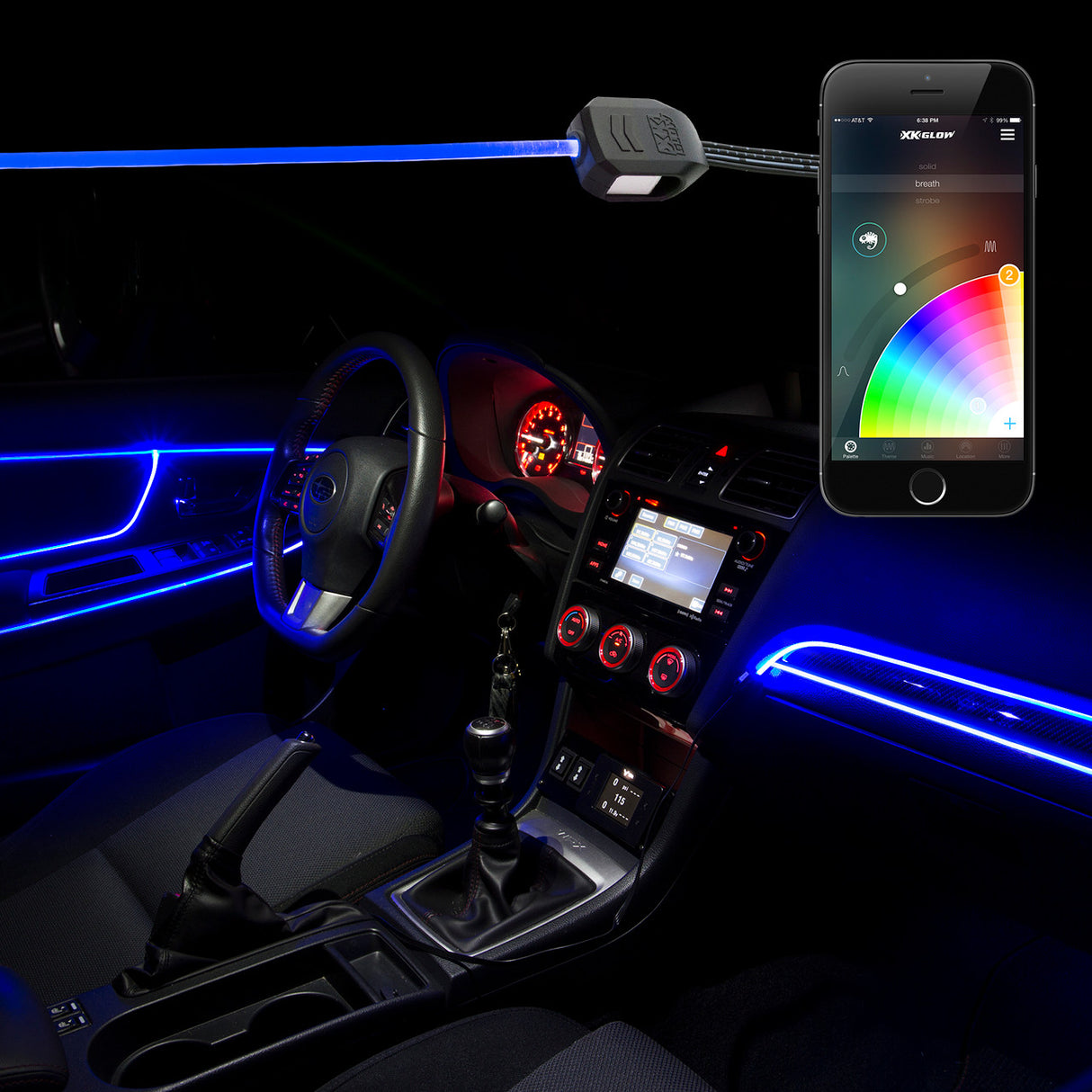 LED FIBER OPTIC KITS FOR CARS / XKCHROME SMARTPHONE APP