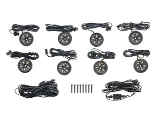 8pc Purple LED Pod Lighting Kit