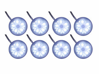 8pc White LED Pod Lighting Kit